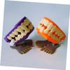 JOINPAYA 6PCS Wind Up for Halloween Novelty Teeth Shape Moving Feet Bulk Random Colors Fun Party Favor Stress Relief Joke Random Color view 2