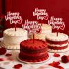 10PCS Happy Valentines Day Cake Toppers Red Valentines Heart Cupcake Toppers for Valentine's Day Birthday Wedding Anniversary Engagement Party Cake Decoration Supplies view 3