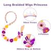 Yiklucg Princess Long braided wigs 29 inch (74 cm),headband wig girls view 3