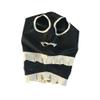 monbvxcerk Latex Mask Unisex Rubber Hood Withe Fold Maid Style Catsuit Cosplay Fetish (L) view 1