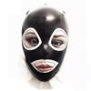 monbvxcerk Latex Mask Unisex Rubber Hood Withe Fold Maid Style Catsuit Cosplay Fetish (L) view 3