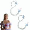 Yiklucg 2PCS Princess Long braided wigs 21 inch,tangled wig for girls. view 1