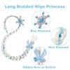 Yiklucg 2PCS Princess Long braided wigs 21 inch,tangled wig for girls. view 3