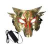 ERINGOGO LED Wolf Head Mask Halloween Cosplay Face Cover Glowing Cold Light Design for Men Women Masquerade Dance Party Festival Accessory view 1