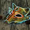 ERINGOGO LED Wolf Head Mask Halloween Cosplay Face Cover Glowing Cold Light Design for Men Women Masquerade Dance Party Festival Accessory view 3