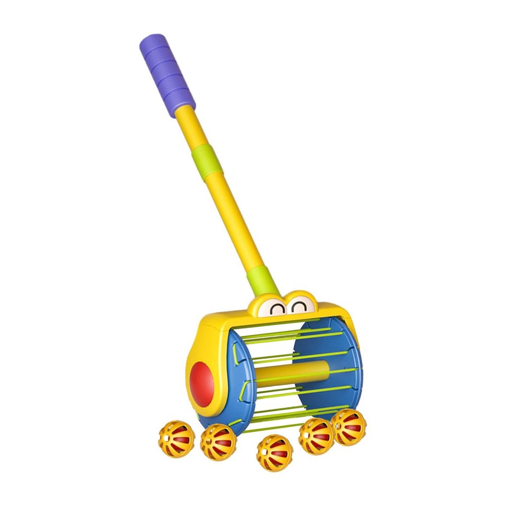 EHJRE Push Along Walking Toys Walking Animal Push and Pull Crawling Balance Toy for Kids Suitable for Early Education Indoor Outdoor Use, Vacuum Cleaner