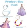 Yiklucg 4PCS Princess Long braided wigs 21 inch,tangled wig for girls. view 2