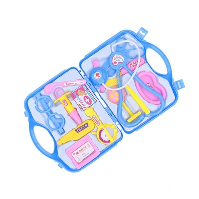 LRXIYODE Doctor Tool Kits Pretend Play Medical Set with Stethoscope and Carrying Case for Boys Plastic Role Play Kit for Imaginative Learning and Enjoyment Blue