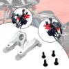TTETTZ 1:24 RC Rear Rear Wing Bracket Replace Parts Upgrade for Wltoys 244016, Argent view 3