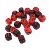 Asixxsix Dice Set, 48PCS Black and Red Dice Games, 6 Sided with Storage Bags for Board Games Classroom Teaching view 1