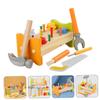 ELEOUTI Wooden Educational Pounding Peg Workbench for Safe High-Grade Material Hammering Early Development Fine Motor Skills Learning Tool for Boys view 3