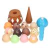 Aqur2020 Ice Cream Play Set, 12 Piece Educational Toy for Color and Pattern Recognition, Role Play for Children 2 Years and Older view 2