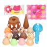 Aqur2020 Ice Cream Play Set, 12 Piece Educational Toy for Color and Pattern Recognition, Role Play for Children 2 Years and Older view 3