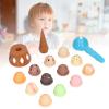 Aqur2020 Ice Cream Play Set, 12 Piece Educational Toy for Color and Pattern Recognition, Role Play for Children 2 Years and Older view 4