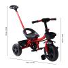 Aqur2020 Child Tricycle with Push Handle, High Carbon Steel Toddler Trike with Parent Steering and Safety Belt, Foam Wheel Noiseless Ride for Children 1.5 to 6 Years view 2