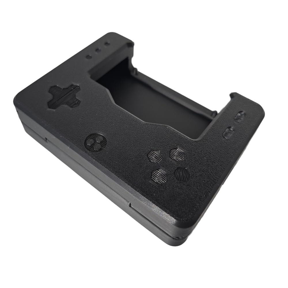 Expansion Handle, Storage Box, Desktop Display Rack 3 in 1 Case for Trimui Brick Handheld Game Console Portable Retro 3D Printing PLA+ Protective Cover with Snap Closure and Charging Holes