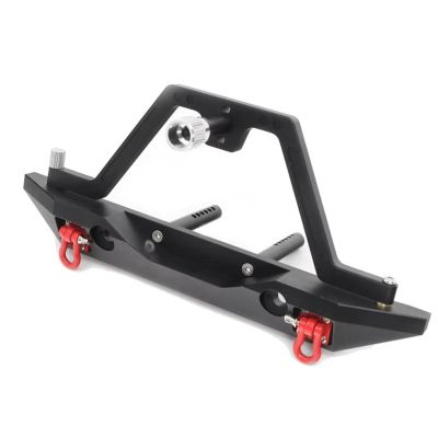 RC Car Accessories Compatible with Axial for SCX10 for TRX4 for Redcat 1/10 RC Crawler Car Upgrade Parts Metal Bumper Front Rear Single Motor Winch