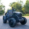 24V Kids Ride-On Tractor with Trailer, 400W Electric Farm Truck with Remote & Pedal Control, Headlights, USB MP3, Power Display, Adjustable Speeds, Safety Belt, Ride-On Toy Gift, Black view 2