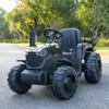 24V Kids Ride-On Tractor with Trailer, 400W Electric Farm Truck with Remote & Pedal Control, Headlights, USB MP3, Power Display, Adjustable Speeds, Safety Belt, Ride-On Toy Gift, Black view 3