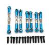 For WLtoys 104072 1/10 RC remote control drift car metal upgrade accessories full car pull rod 7PCS set confident(SKY BLUE) view 1