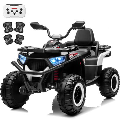 24V Kids Electric - All-Terrain 4-Wheeler with Remote Control, Bluetooth Music & Parent-Child Dual Mode