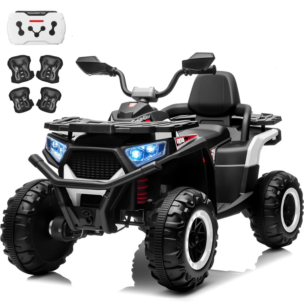 24V Kids Electric - All-Terrain 4-Wheeler with Remote Control, Bluetooth Music & Parent-Child Dual Mode
