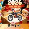 36V Electric Dirt Bike for Kids 8-14, 800W 18.6Mph 28Miles Long Range Electric Motorcycle, Racing Dual Suspension, 16" Knobby Tires, Hydraulic Disc Brakes, 3-Speed Modes Electric Bike for Kids view 2
