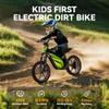 36V Electric Dirt Bike for Kids 8-14, 800W 18.6Mph 28Miles Long Range Electric Motorcycle, Racing Dual Suspension, 16" Knobby Tires, Hydraulic Disc Brakes, 3-Speed Modes Electric Bike for Kids view 3