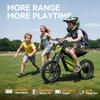 36V Electric Dirt Bike for Kids 8-14, 800W 18.6Mph 28Miles Long Range Electric Motorcycle, Racing Dual Suspension, 16" Knobby Tires, Hydraulic Disc Brakes, 3-Speed Modes Electric Bike for Kids view 4