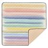 Kigai Watercolor Stripes Baby Play Mat for Floor 50'' x 50'' Soft & Anti- Slip Crawling Mat Playpen Mat Waterproof Foldable Playmat for Infants, Babies, Toddlers view 1