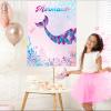 Pin The Tail on The Mermaid Party Game, Mermaid Theme Party Decorations with Poster Blindfolds and Tail Stickers, Ocean Theme Party Supplies view 4