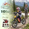 36V Electric Dirt Bike for Kids 8-14, 800W 18.6Mph 28Miles Long Range Electric Motorcycle, Racing Dual Suspension, 16" Knobby Tires, Hydraulic Disc Brakes, 3-Speed Modes Electric Bike for Kids view 2