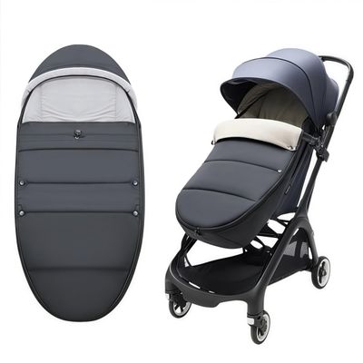 ETOFIXEE Waterproof Thickened Universal Stroller Blanket - Baby/Toddler Stroller Footmuff, Sleeping Bag & Bunting, Cold-Weather Winter Cover(Black)