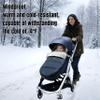 ETOFIXEE Waterproof Thickened Universal Stroller Blanket - Baby/Toddler Stroller Footmuff, Sleeping Bag & Bunting, Cold-Weather Winter Cover(Black) view 3