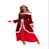 3Pcs Women Plus Size Deluxe Christmas Mrs Claus Costume,Party Fancy Christmas Santa Helper Outfit with Hat,Belt (4X-Large) view 1
