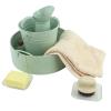 LLTCMAOYI Montessori Hand Washing Work Set, Early Childhood Hand Washing Activity Accessories,Green view 2