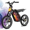 36V Electric Dirt Bike for Kids 8-14, 800W 18.6Mph 28Miles Long Range Electric Motorcycle, Racing Dual Suspension, 16" Knobby Tires, Hydraulic Disc Brakes, 3-Speed Modes Electric Bike for Kids view 1