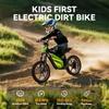 36V Electric Dirt Bike for Kids 8-14, 800W 18.6Mph 28Miles Long Range Electric Motorcycle, Racing Dual Suspension, 16" Knobby Tires, Hydraulic Disc Brakes, 3-Speed Modes Electric Bike for Kids view 3