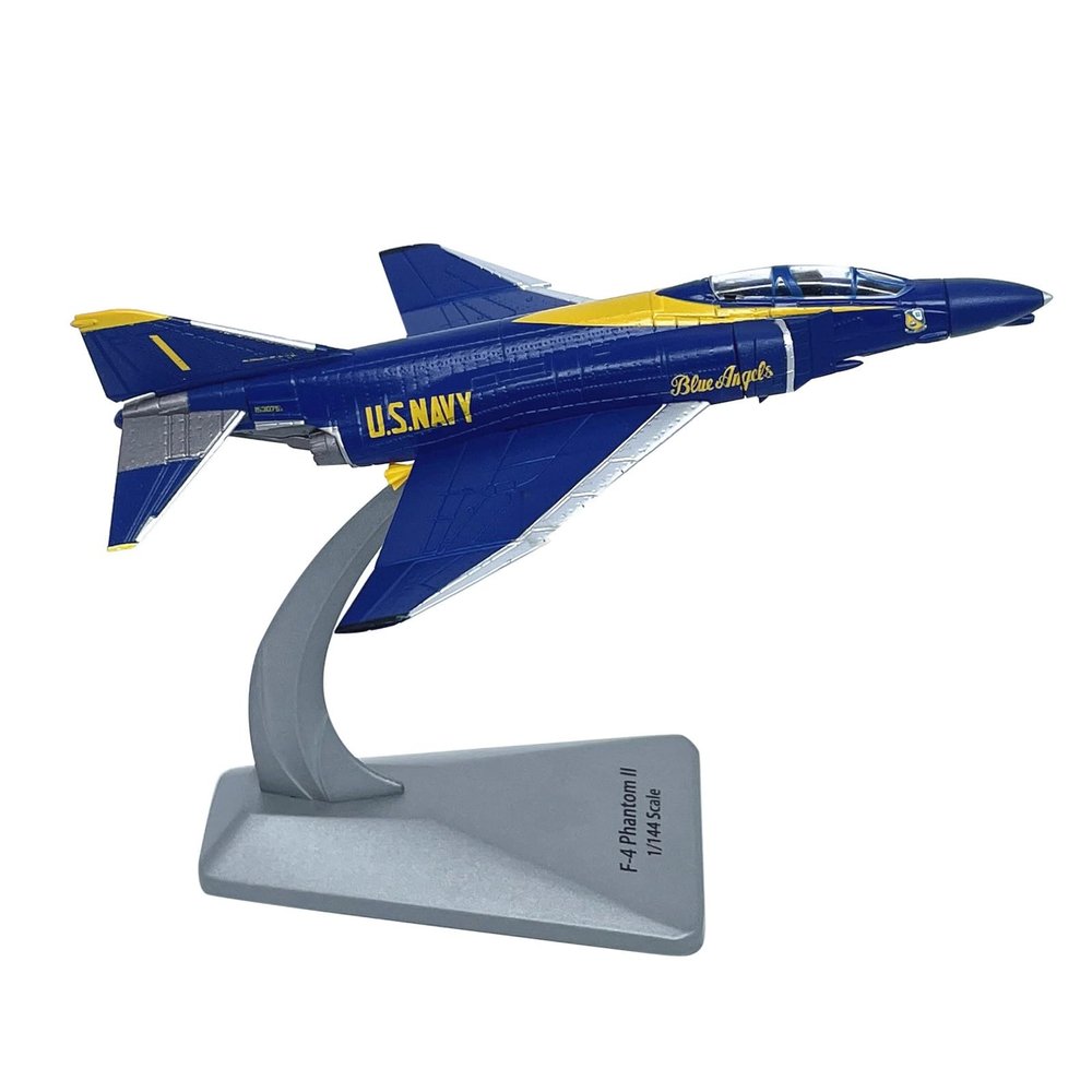 1/144 Scale United States Navy Mcdonnell Douglas F-4 Phantom II Fighter Model Alloy Model Diecast Plane Toy for Collection