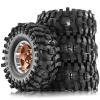 4pcs 1.9 in Wheel Tires for 1/10 TRX4 TRX6 SCX10 SCX10 II 90046 SCX10 III AXI03007 Gen7/8 D90 VS4-10 RC Crawler Car(4pcs Brown) view 1