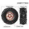 4pcs 1.9 in Wheel Tires for 1/10 TRX4 TRX6 SCX10 SCX10 II 90046 SCX10 III AXI03007 Gen7/8 D90 VS4-10 RC Crawler Car(4pcs Brown) view 4