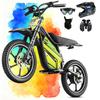 36V Electric Dirt Bike for Kids 8-14, 800W 18.6Mph 28Miles Long Range Electric Motorcycle, Racing Dual Suspension, 16" Knobby Tires, Hydraulic Disc Brakes, 3-Speed Modes Electric Bike for Kids view 1