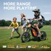 36V Electric Dirt Bike for Kids 8-14, 800W 18.6Mph 28Miles Long Range Electric Motorcycle, Racing Dual Suspension, 16" Knobby Tires, Hydraulic Disc Brakes, 3-Speed Modes Electric Bike for Kids view 4