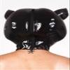 AiCc stylists Latex Swine Inflatable Hood Rubber Inflatable Ball Mask inflatable SM For choking Games Cosplay (XS) view 2
