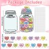 12 Sets Valentine's Day Craft Kits Religious Paper Craft Make Your Own DIY Love Heart Candy Jar Decorations Valentine Christian DIY Card for Sunday School Church Classroom Activities Party Favor view 2