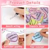 12 Sets Valentine's Day Craft Kits Religious Paper Craft Make Your Own DIY Love Heart Candy Jar Decorations Valentine Christian DIY Card for Sunday School Church Classroom Activities Party Favor view 3