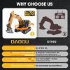 DAOGU Remote Control mini Excavator,1:64 RC Alloy Construction Vehicle Toys, STEM Tools for Learning Programming for Boys 3 4 5 6 7 8-12 Year Old Kids Christmas Birthday Gift (mini Excavator) view 4