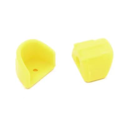 Rc Components For Traxxas For HSP For HPI 1:8 1:10 RC Car Parts 2PCS Shock Absorber Hydraulic Frame Protection Protection Cover Shock Absorption Cap(Yellow)