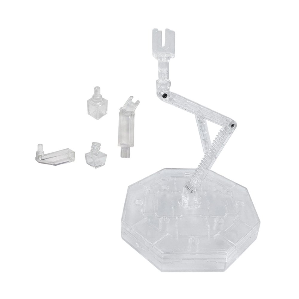 Anime Figure Display Stand, Flexible Portable Collectible Figurine Storage Case for RG Hg Model for Cabinet Home, Clear