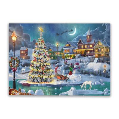 1000 Pcs Christmas Puzzles Jigsaw Puzzle for Adults Wooden Puzzles for Game Nights Christmas
